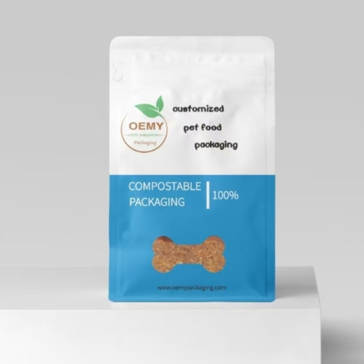 Premium Kraft Paper Packaging Custom Flexible Flat Bottom Pouch for Pet Food Premium Kraft Paper Packaging Custom Flexible Flat Bottom Pouch for Pet Food compostable packaging,kraft paper bags,pet food pouch,flat bottom pouches.,biodegradable bags