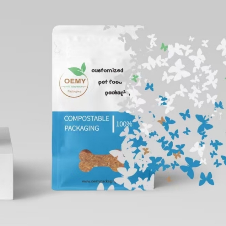 Premium Kraft Paper Packaging Custom Flexible Flat Bottom Pouch for Pet Food Premium Kraft Paper Packaging Custom Flexible Flat Bottom Pouch for Pet Food compostable packaging,kraft paper bags,pet food pouch,flat bottom pouches.,biodegradable bags