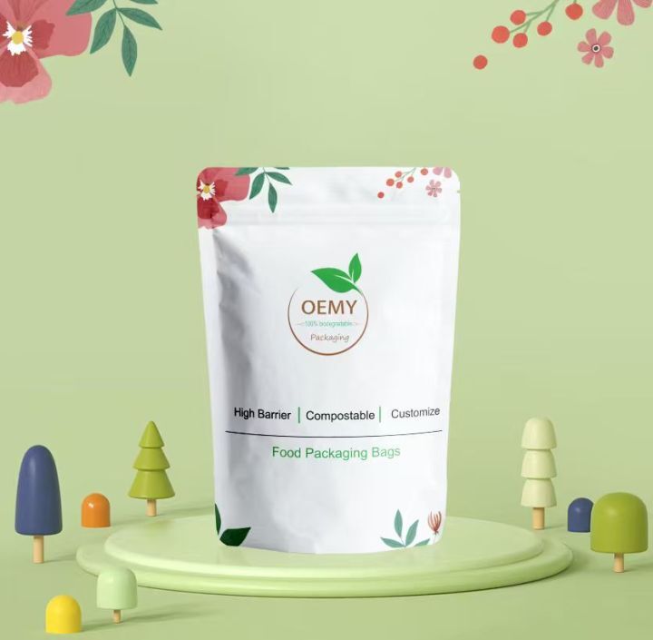 Sustainable Eco-packaging Compostable Stand-up Pouches Customizable Bags Sustainable Eco-packaging Compostable Stand-up Pouch Customizable Bags flexible food packaging,compostable bags,eco-packaging,stand-up pouches,biodegradable bags