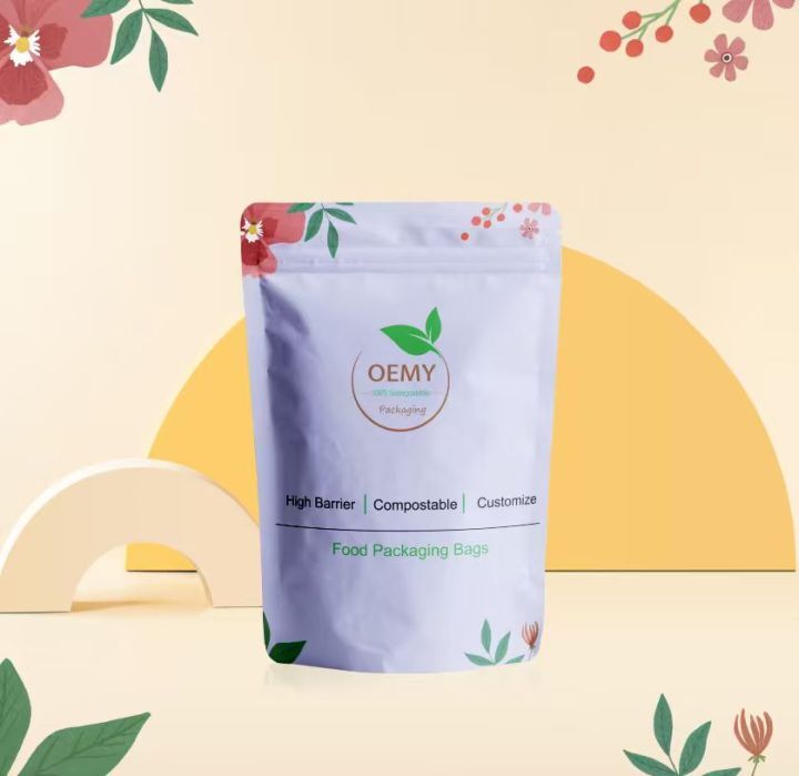Eco-Friendly Stand-up Pouches 100% Biodegradable Food Packaging Bags Eco-Friendly Stand-up Pouches 100% Biodegradable Food Packaging Bags biodegradable packaging,stand-up pouch,food packaging,compostable packaging,customized pouch
