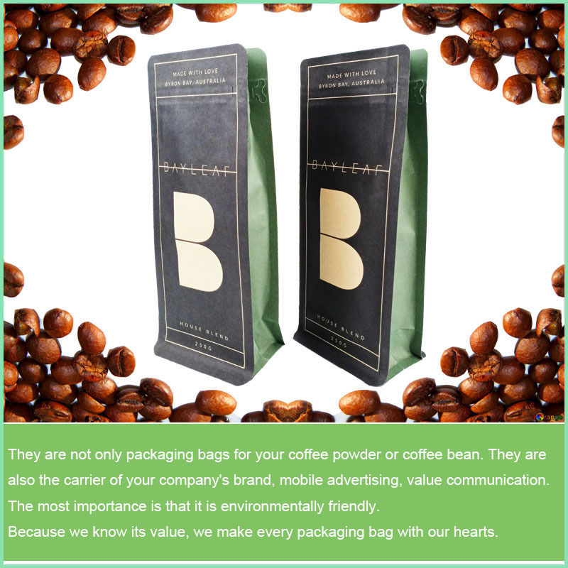 Custom kraft paper packaging coffee packaging supplier in china  kraft paper packaging,coffee beans bags,coffee packaging bag