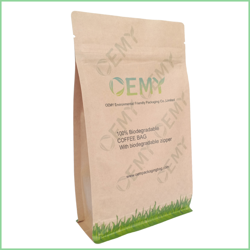 Flat bottom pouch factory biodegradable bag material packaging bags eco friendly herbal bag  herbal bag,custom biodegradable bags,biodegradable bag