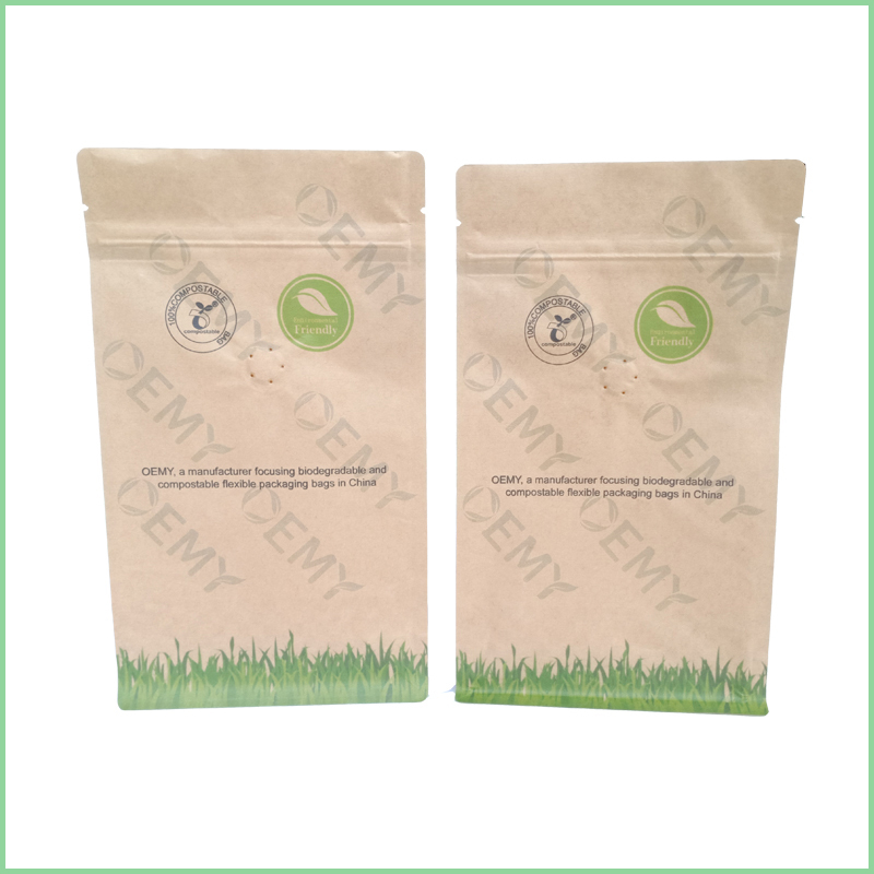 Flat bottom pouch factory biodegradable bag material packaging bags eco friendly herbal bag  herbal bag,custom biodegradable bags,biodegradable bag