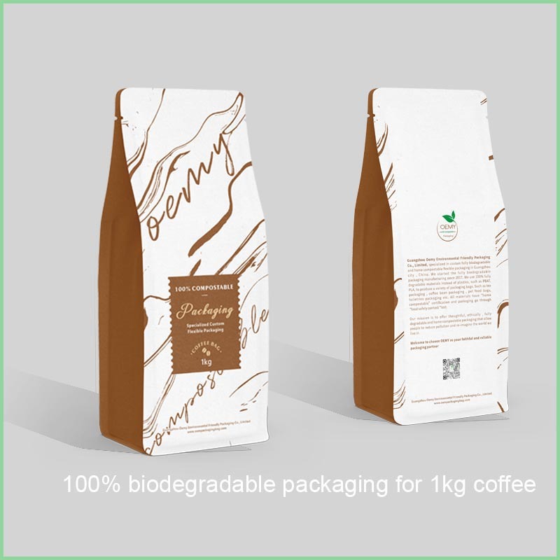 Custom home biodegradable coffee bag packaging for 1kg coffee    biodegradable coffee bag packaging for 1kg coffee    coffee bag packaging,biodegradable coffee bags,coffee bags