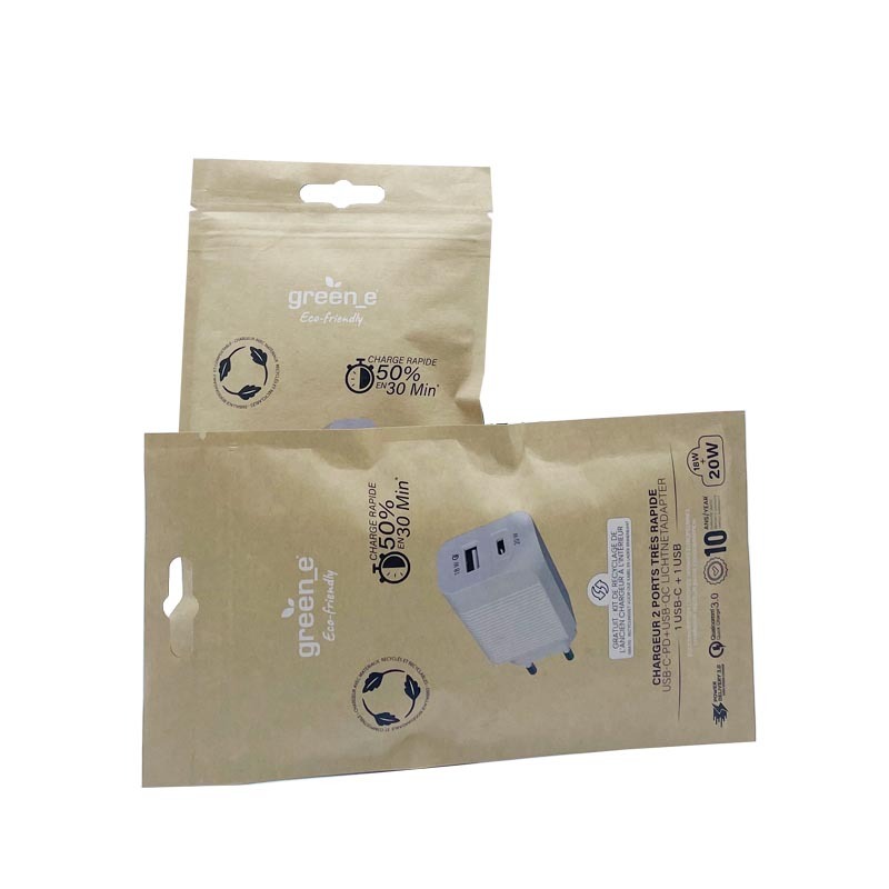 Eco Friendly kraft paper zipper bag Three Side Seal Pouch Eco Friendly kraft paper zipper bag Three Side Seal Pouch kraft paper zipper bag,three side seal Pouch,biodegradable zipper bags