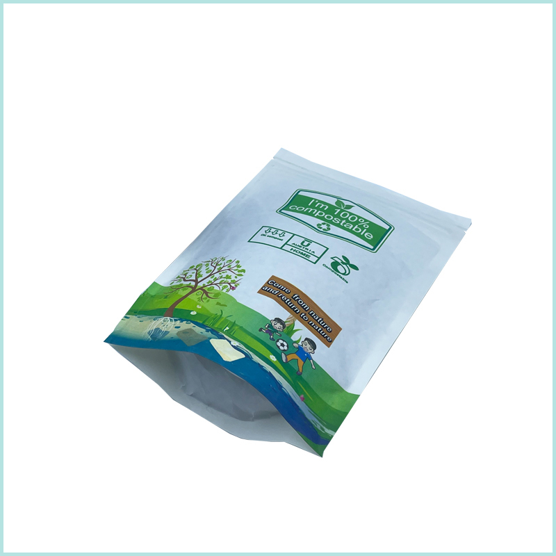 Resealable packaging pouch Factory China compostable zipper bags Resealable packaging pouch biodegradable paper packaging,compostable zipper bags,Resealable packaging pouch