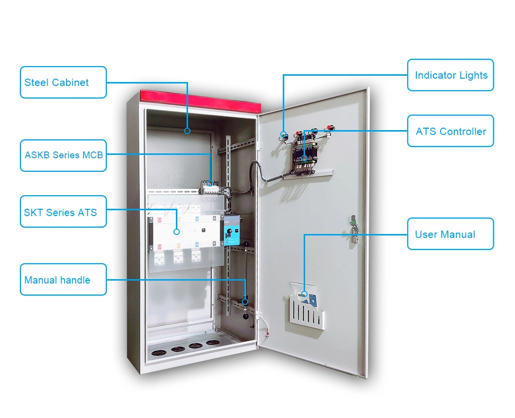 Best Selling 400A Automatic Transfer Switch Cabinet with ATS Box