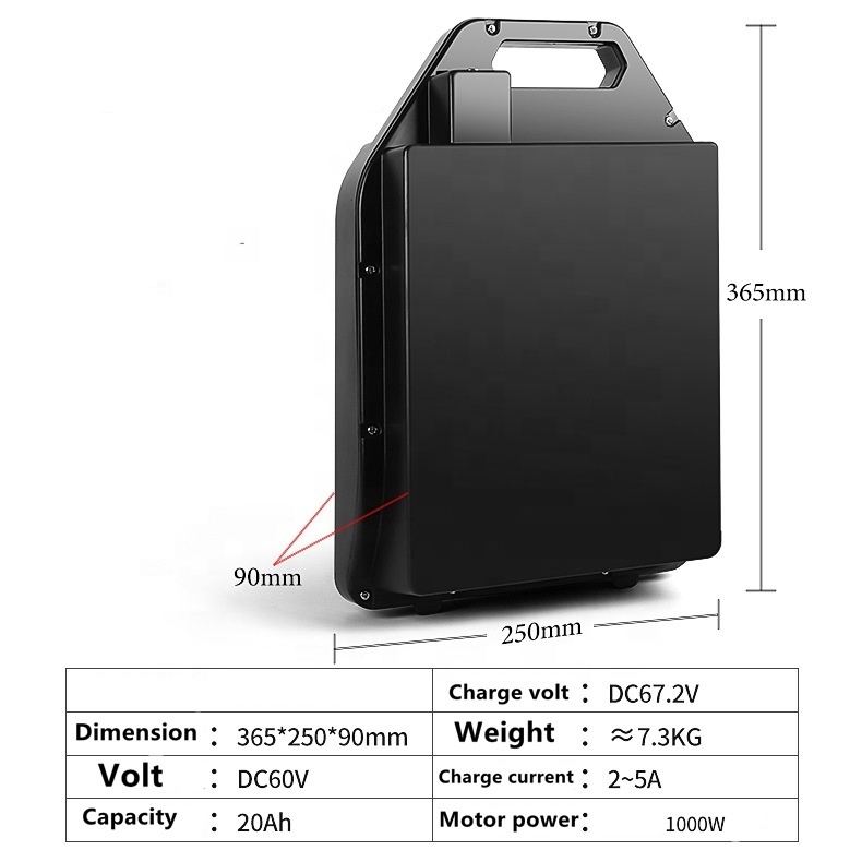 1500w citycoco electric scooter lithium ion rechargeable battery 60v 12ah 20ah 25ah 15ah