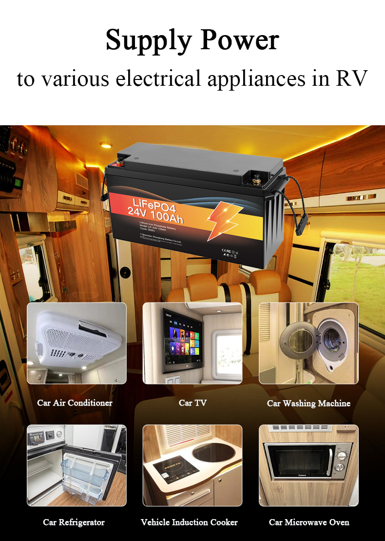 24V Lifepo4 Lithium Ion Battery 100Ah Solar Home Energy Storage Battery
