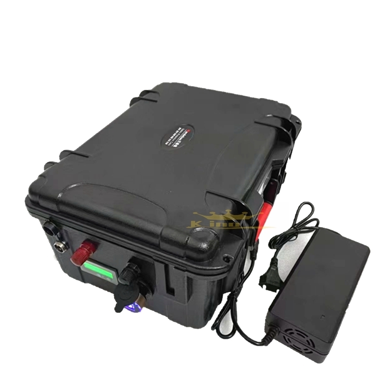 Waterproof IP67 24V 50Ah 60Ah 80Ah 100Ah 120Ah 150Ah 200Ah Lithium Li Ion Battery 24v For Trolling Motor+10A Charger