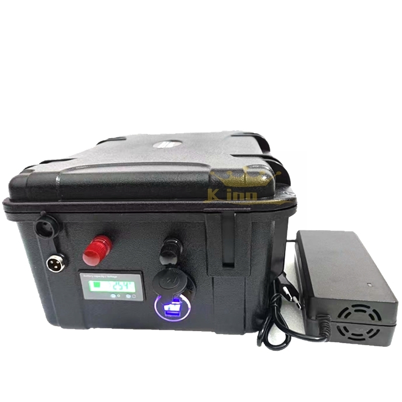 Waterproof IP67 24V 50Ah 60Ah 80Ah 100Ah 120Ah 150Ah 200Ah Lithium Li Ion Battery 24v For Trolling Motor+10A Charger
