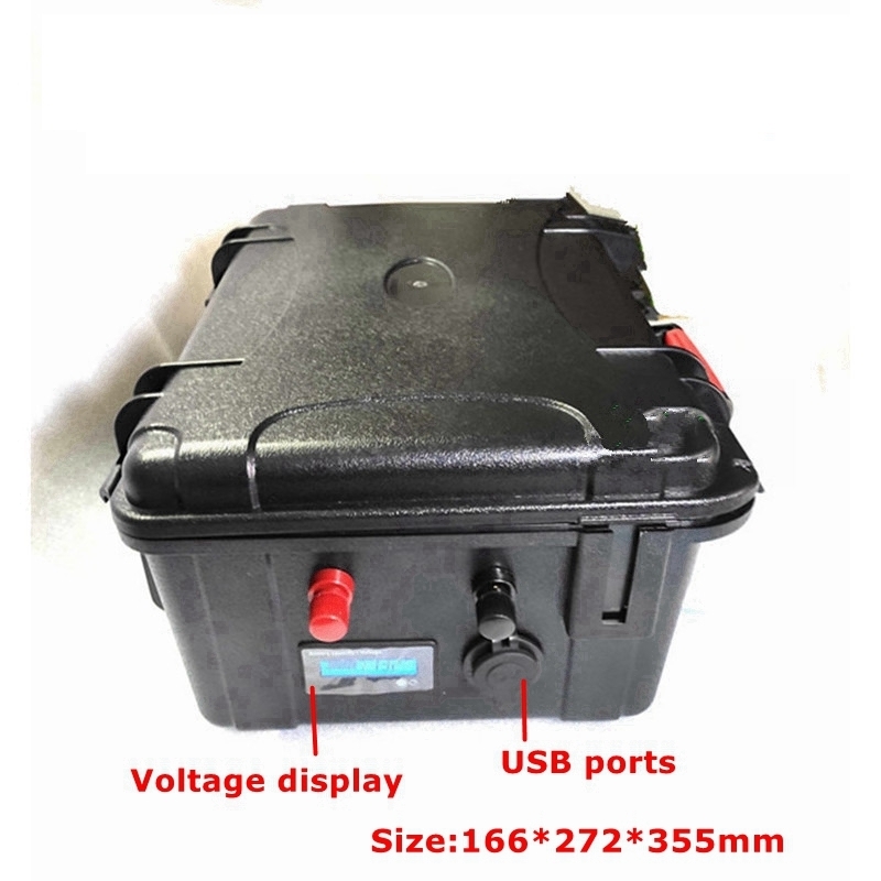 FS waterproof 24v 80ah lithium ion With USB ports 18650 li ion BMS 7S for 1000W wheelchair vans Inverter scooter + 10A charger