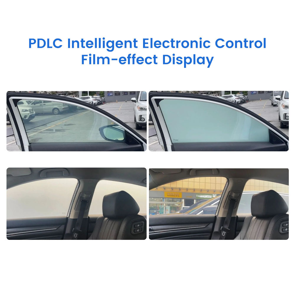 Automotive Intelligent Car Window High Transparency Liquid Crystal PDLC Smart Dimming Film Switchable Glass Film Water Resistant