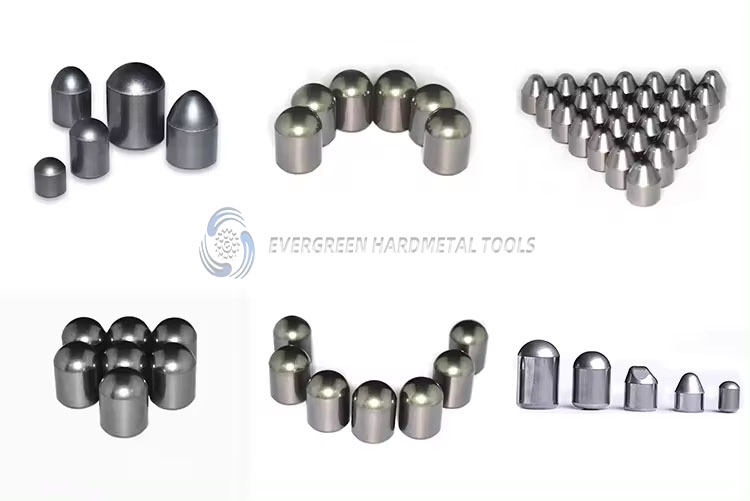 Tungsten Cemented Carbide Button Insert Tips For Mining Drilling  