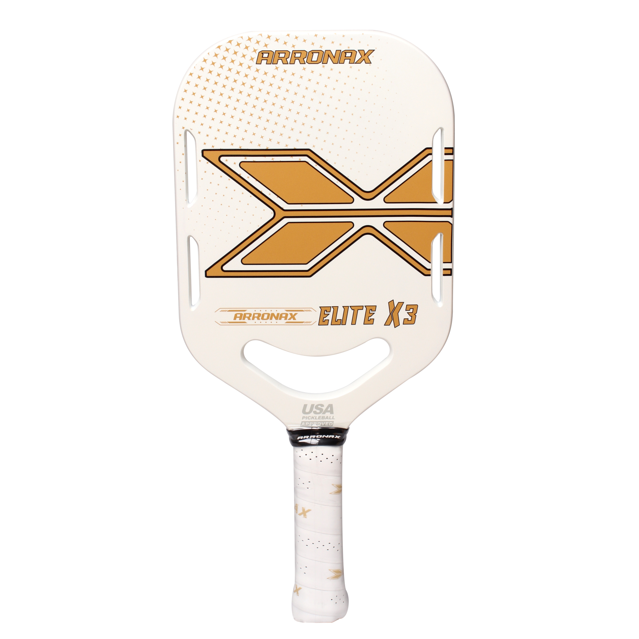 ARRONAX ELITE X3 ピックルボール パドル エッジレス 白 ピンク ARRONAX - ELITE X3 Pickleball Paddle