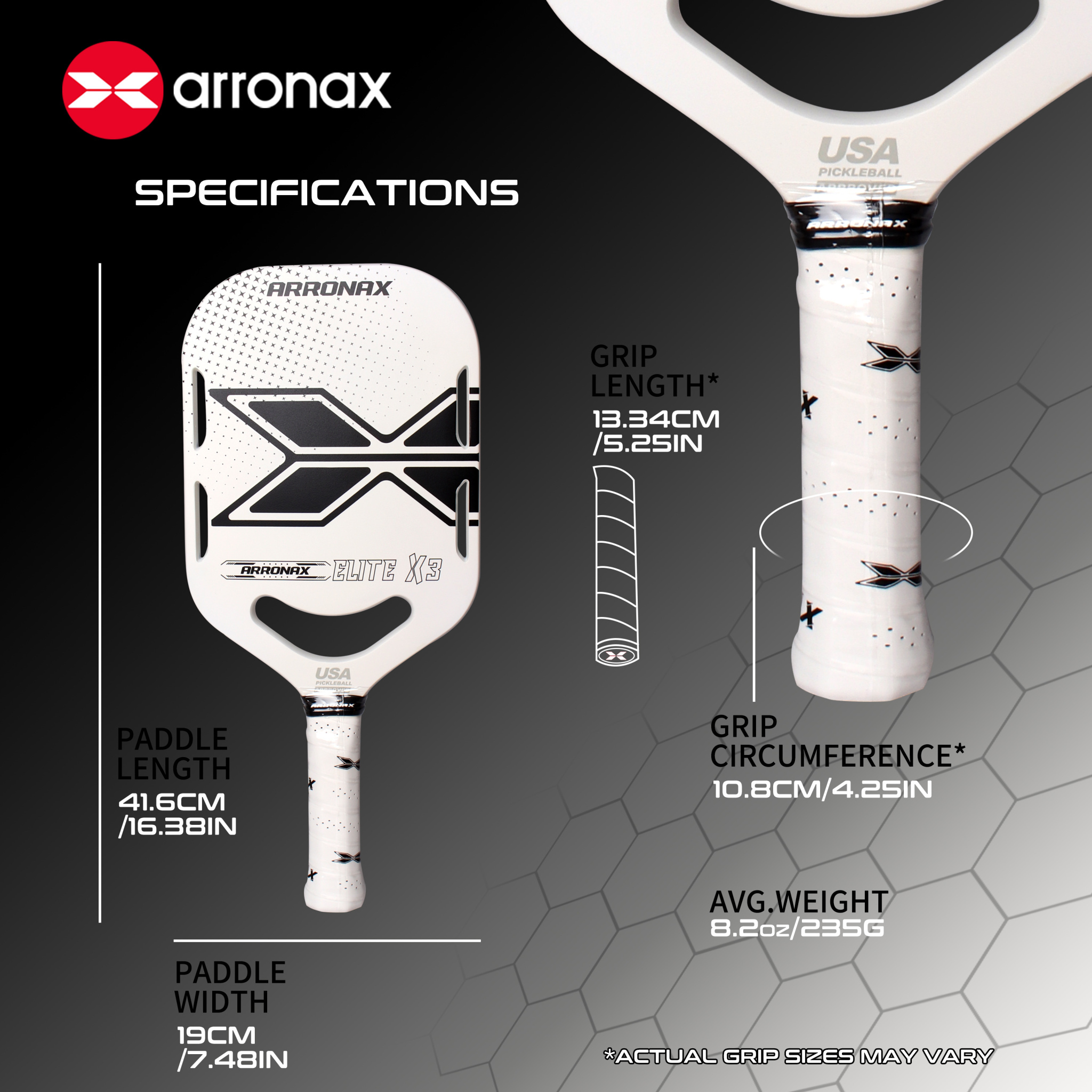ARRONAX - ELITE X3 Pickleball Paddle