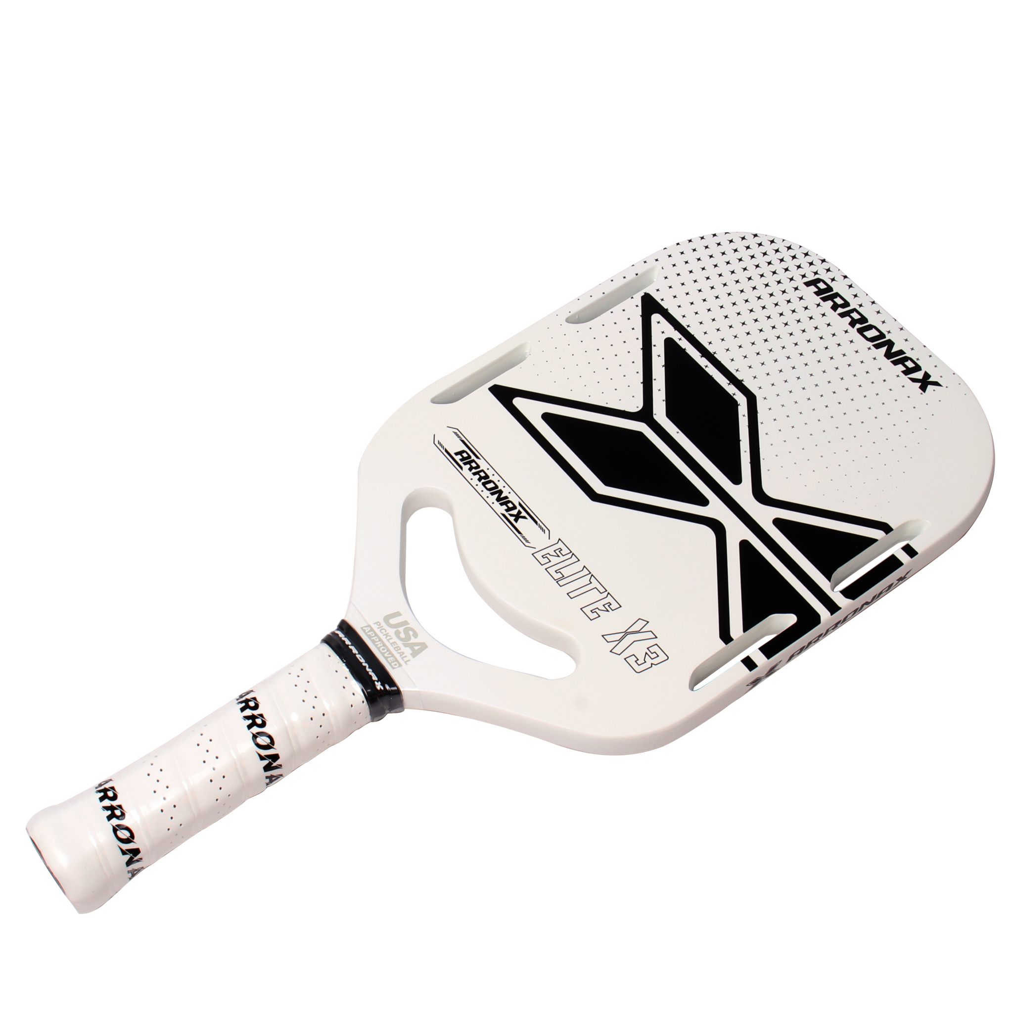 ARRONAX ELITE X3 ピックルボール パドル エッジレス 白い 黒い