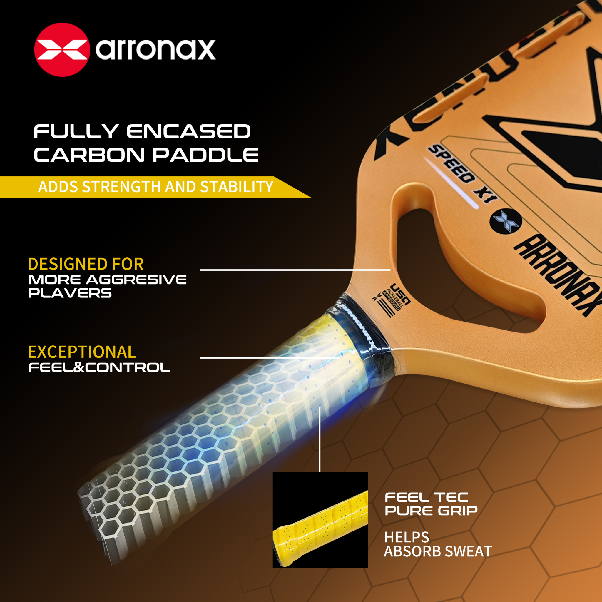 ARRONAX - SPEEO X1 Pickleball Paddle