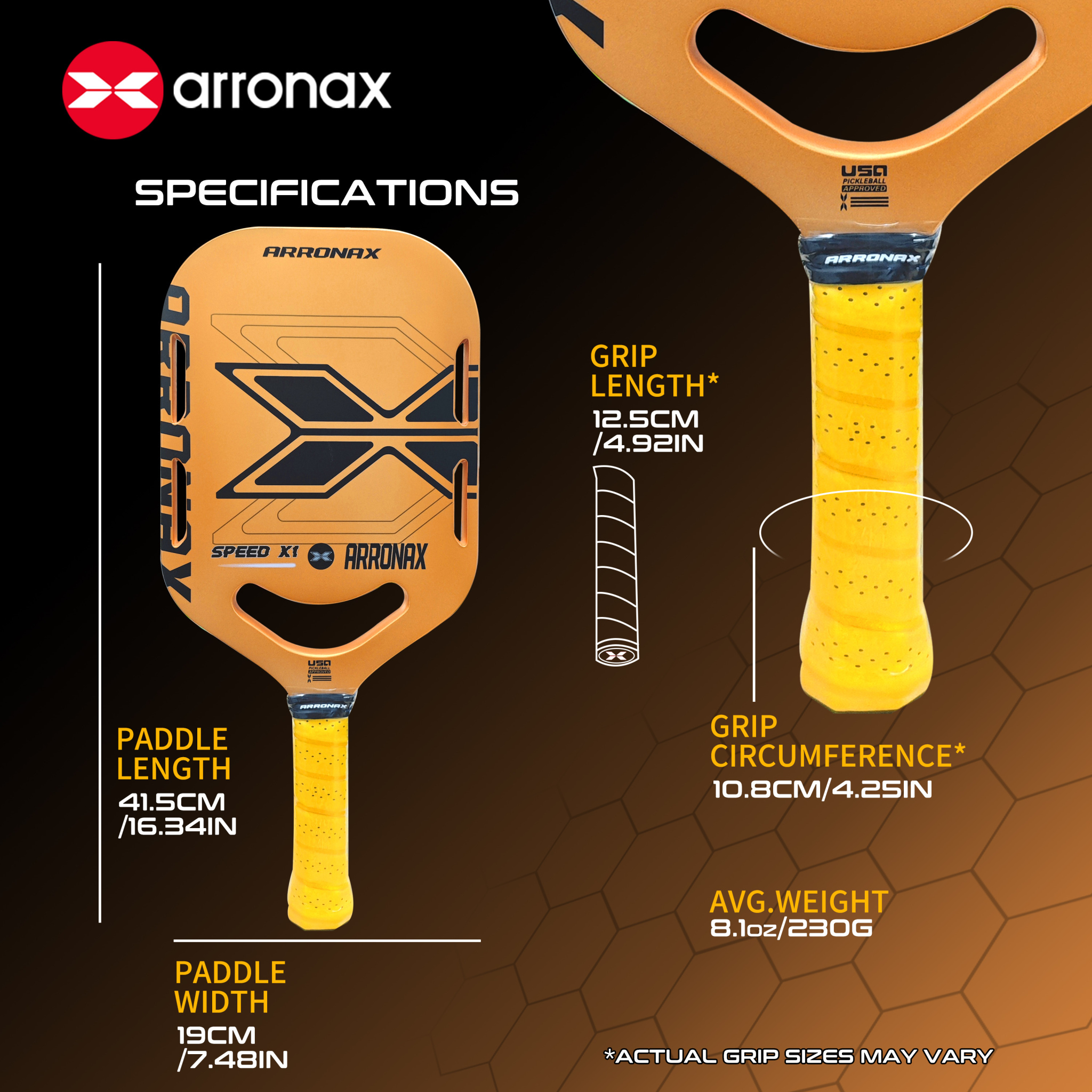 ARRONAX - SPEEO X1 Pickleball Paddle