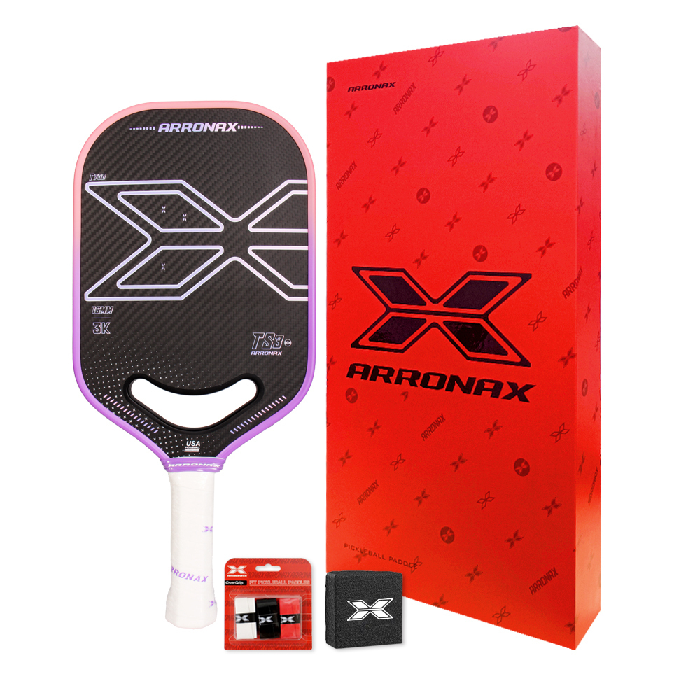 2024 arronax Pickleball Paddle TS3-16MM purple carbon friction surface