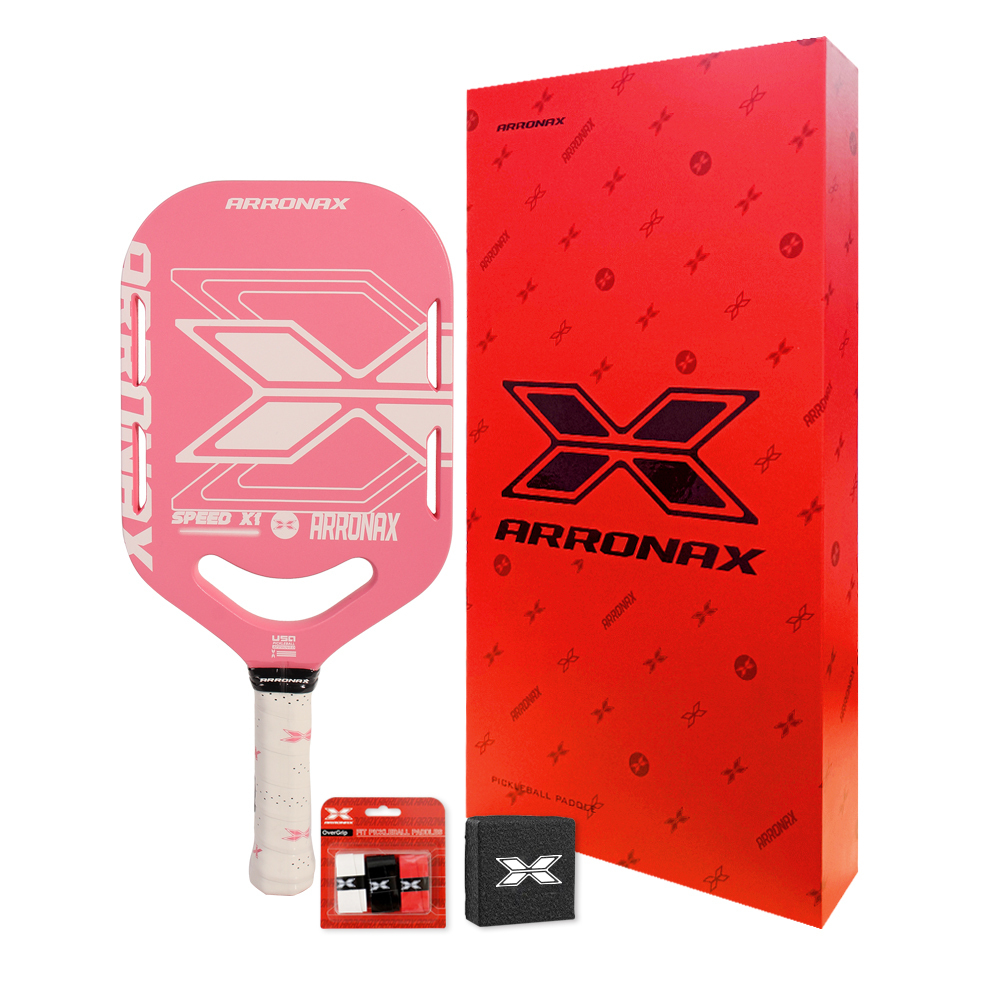 ARRONAX SPEED X1 ピックルボール パドル エッジレス ブルー 白 ARRONAX - SPEEO X1 Pickleball Paddle