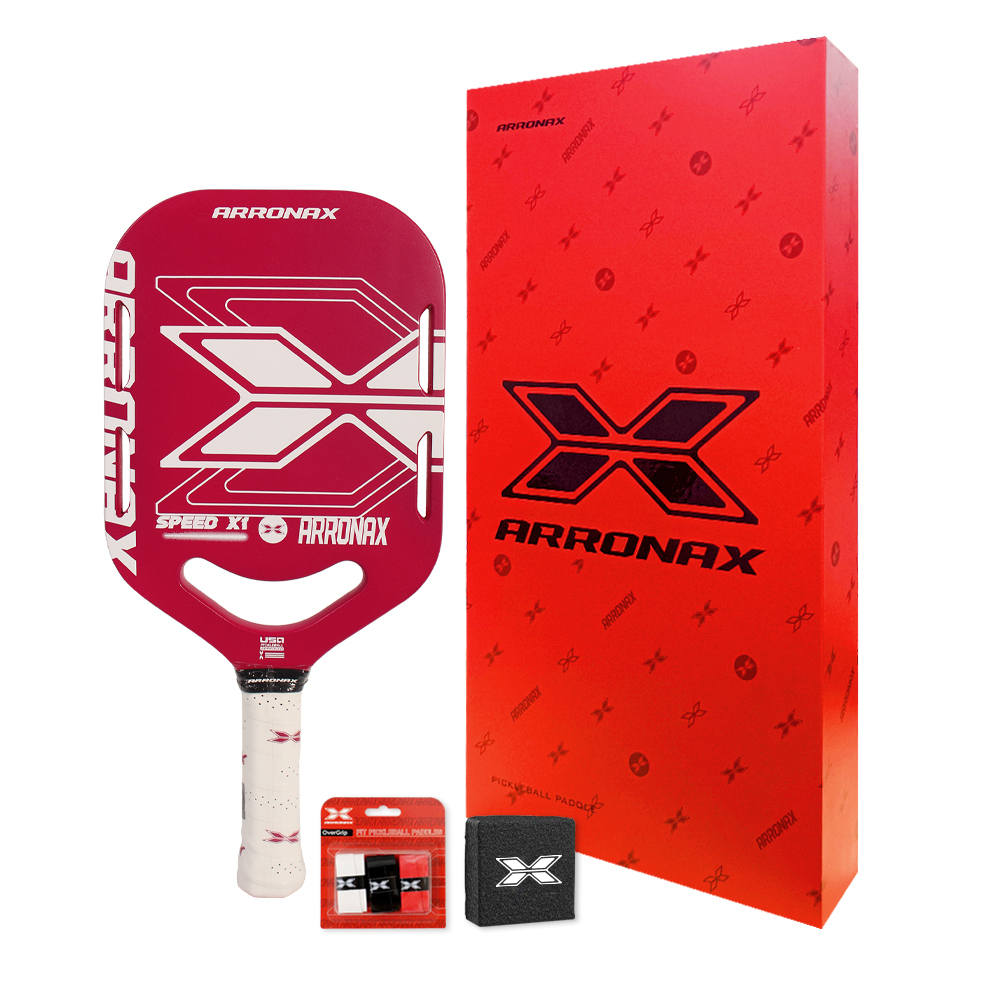 ARRONAX SPEED X1 ピックルボール パドル エッジレス ブルー 白 ARRONAX - SPEEO X1 Pickleball Paddle