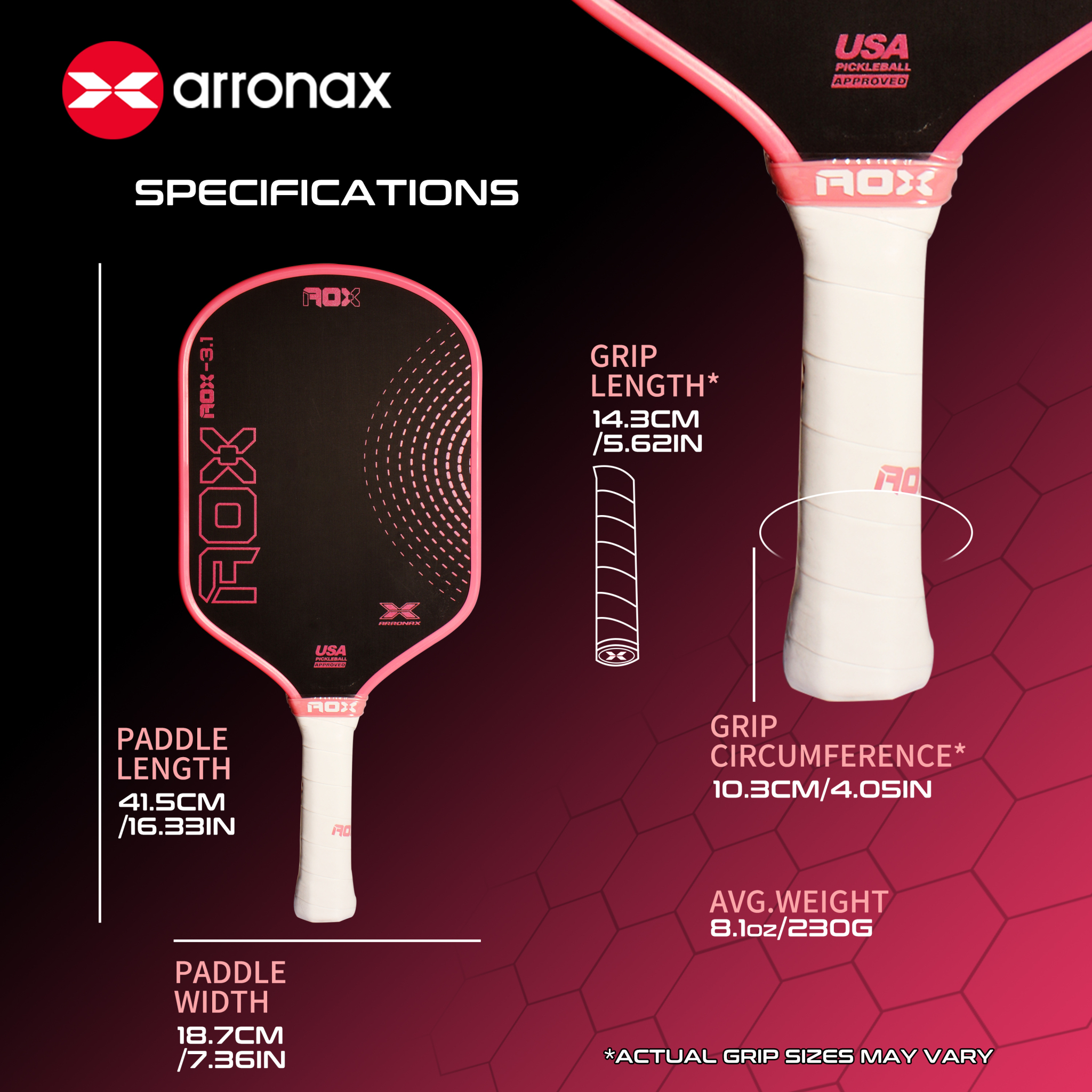 ARRONAX - AOX 3.1 Pickleball Paddle