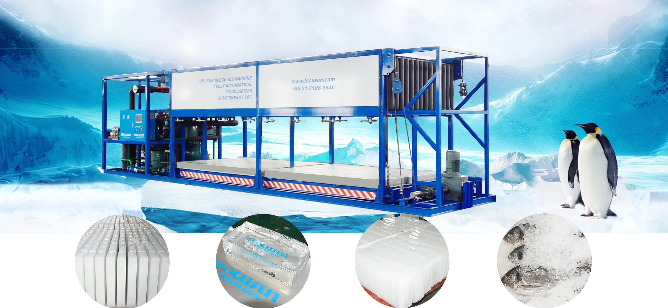 Ice Block Machine With Direct Refrigeration System