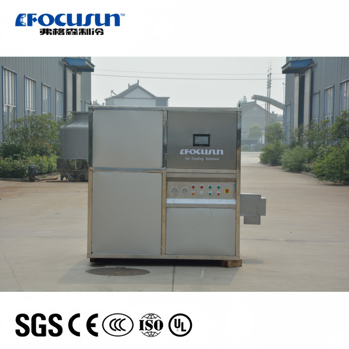 Factory use square ice maker 3,000 KGS/24H cold drinks spa Commercial cube ice maker 3,000 KGS/24H cold drinks spa Commercial ice cube making machine,cube ice machine,ice cube maker manufacturer,high capacity ice cube machine,food-approved cube ice machine,Focusun industrial cube ice machine