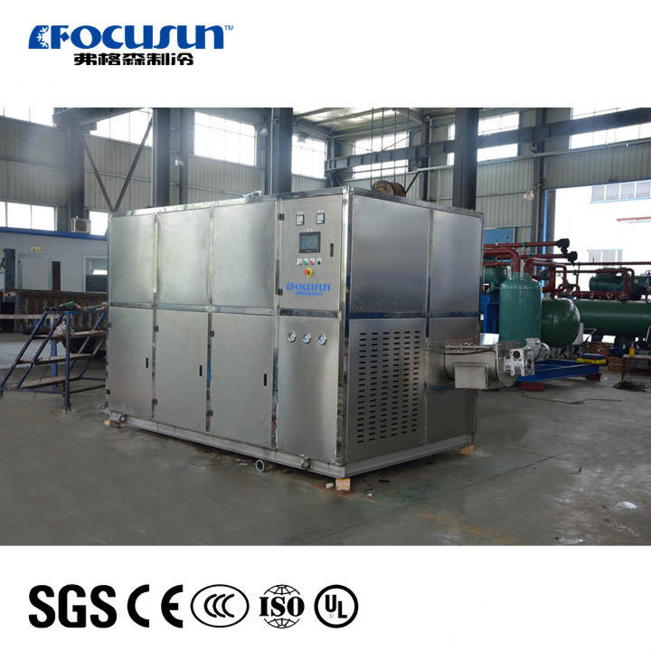 Factory use square ice maker 3,000 KGS/24H cold drinks spa Commercial cube ice maker 3,000 KGS/24H cold drinks spa Commercial ice cube making machine,cube ice machine,ice cube maker manufacturer,high capacity ice cube machine,food-approved cube ice machine,Focusun industrial cube ice machine