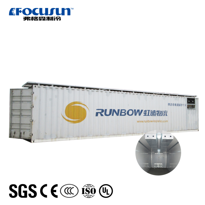 Focusun sea shipping new containerized cold storage clean solar power system 40' Focusun big capacity clean solar power system cold storage Cold storage facility,refrigerated warehouse,cold storage unit,frozen goods storage,climate-controlled storage,bulk cold storage,industrial refrigeration room