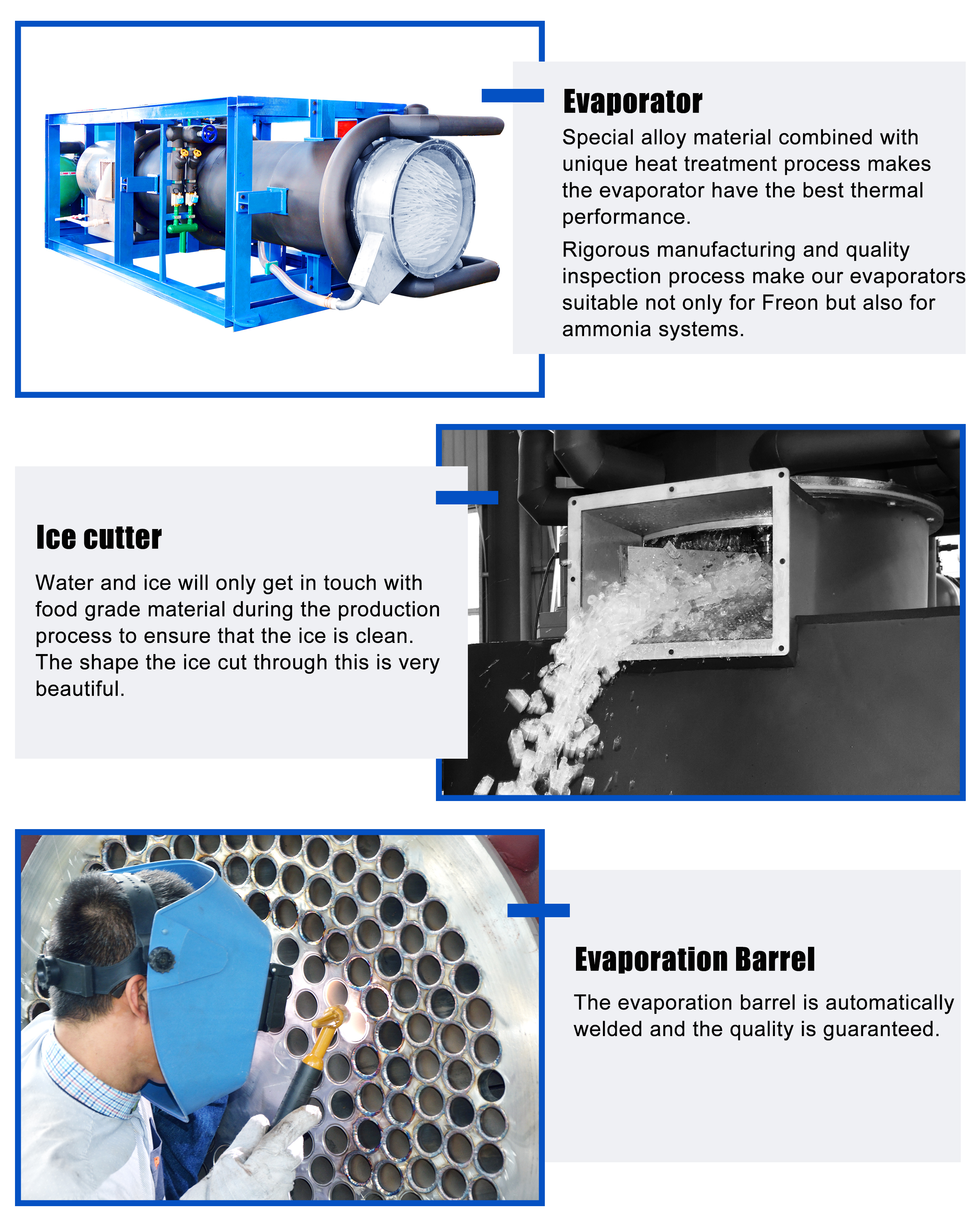 SUS304 Good Quality 30T Tube Ice Maker Automatic Dubai Ice Business