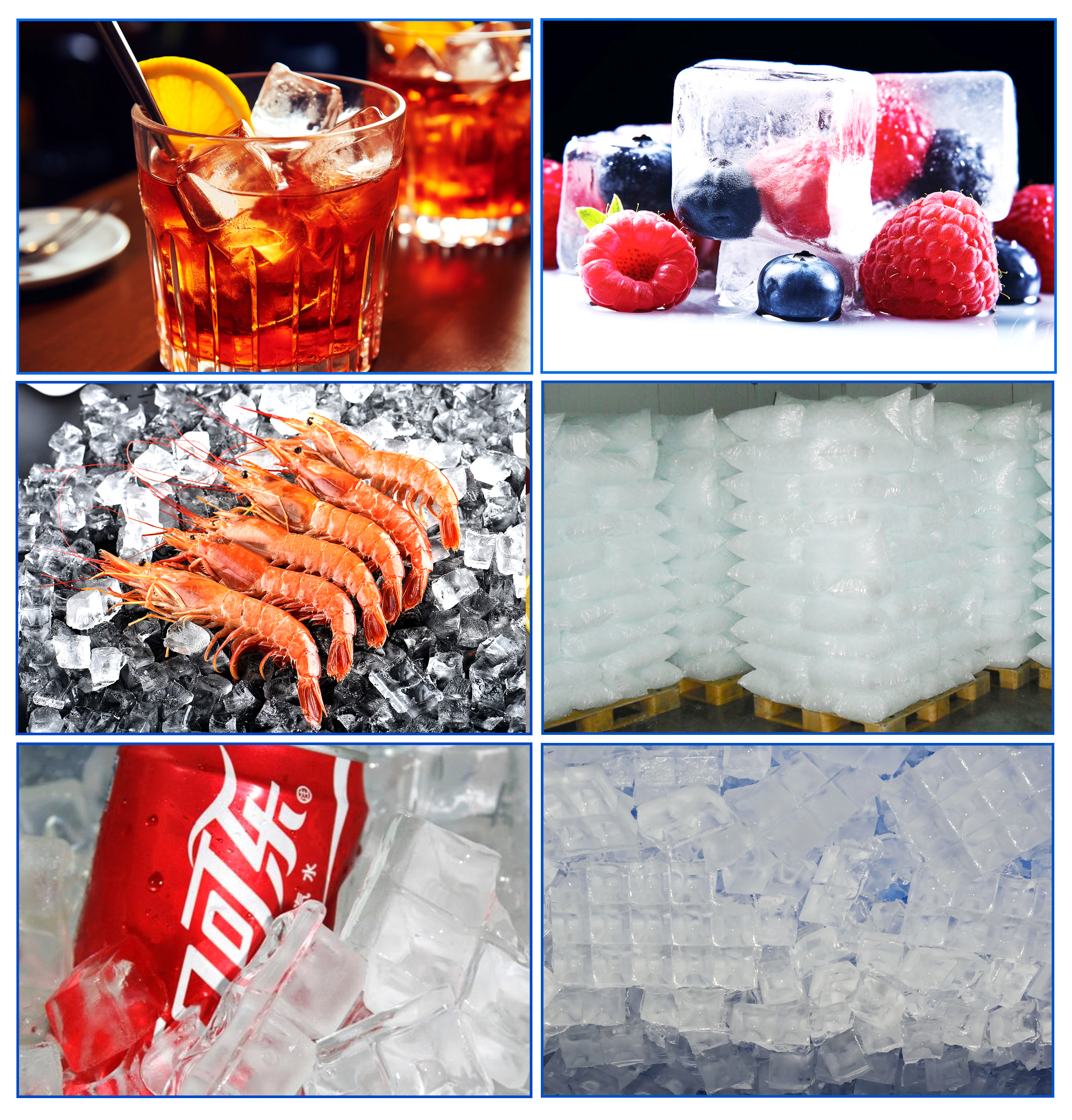 Factory Use Square Ice Maker 20T Cold Fruit Juice Drinks Shop