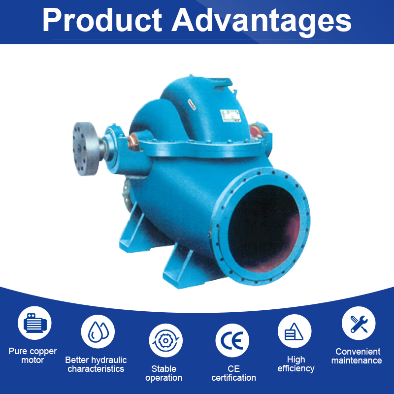 High-Pressure Electric Horizontal Double Suction Pump Irrigation