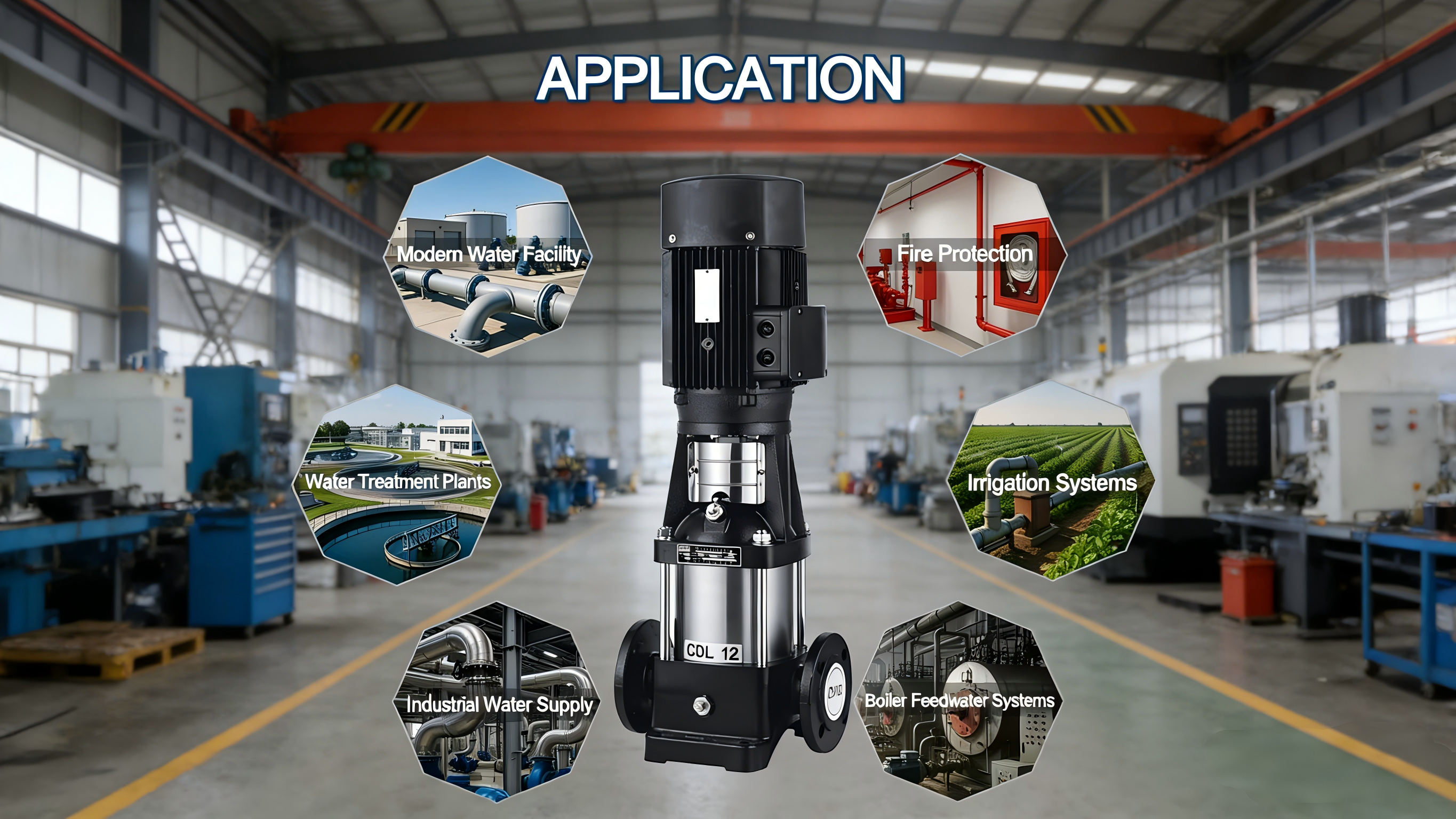 SHYNPO CDL/CDLF Vertical MultiStage Centrifugal Fire Jockey Pump