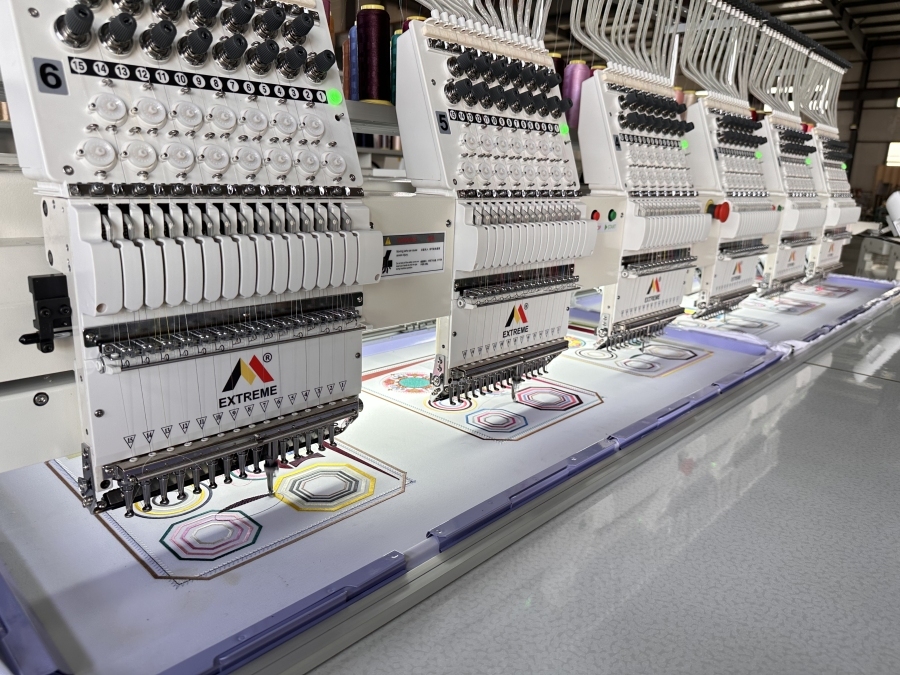 6 Heads Embroidery Machine