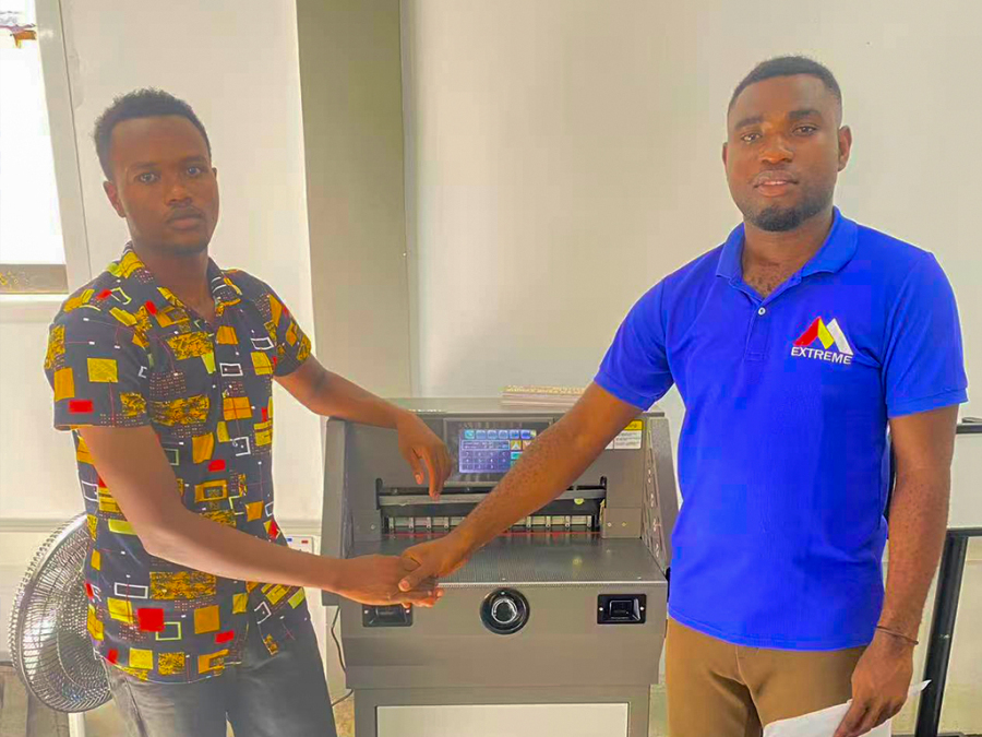 E4606T Paper Cutter Successfully Delivered to Tanzania with On-site Installation & Training