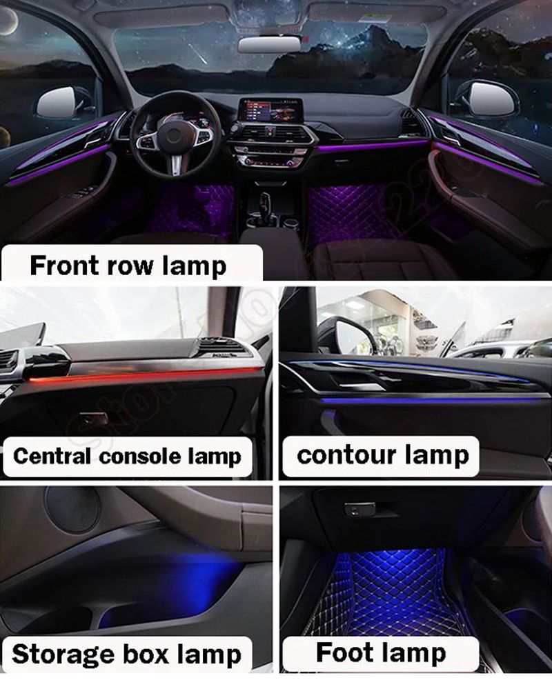 2018-2022 BMW X3 G01 G08 LED Ambient Light Kit -17 Lights