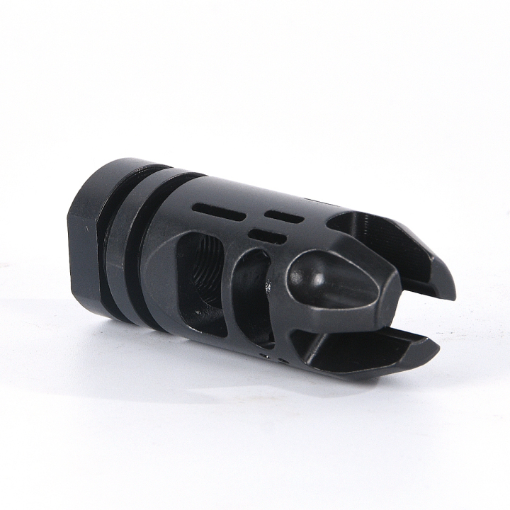 223 5.56 Muzzle Brake 1/228 Pitch Thread Heat Treated Steel Crush