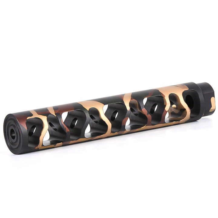 7 Inch Length Camo Muzzle Brake .308/7.62 5/8x24 Thread 7075 Aluminium