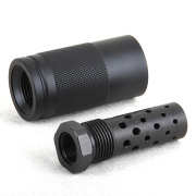 308 7.62 Muzzle Brake 5/8x24 Pitch Thread with Outer Sleeve 13/16x16 ...