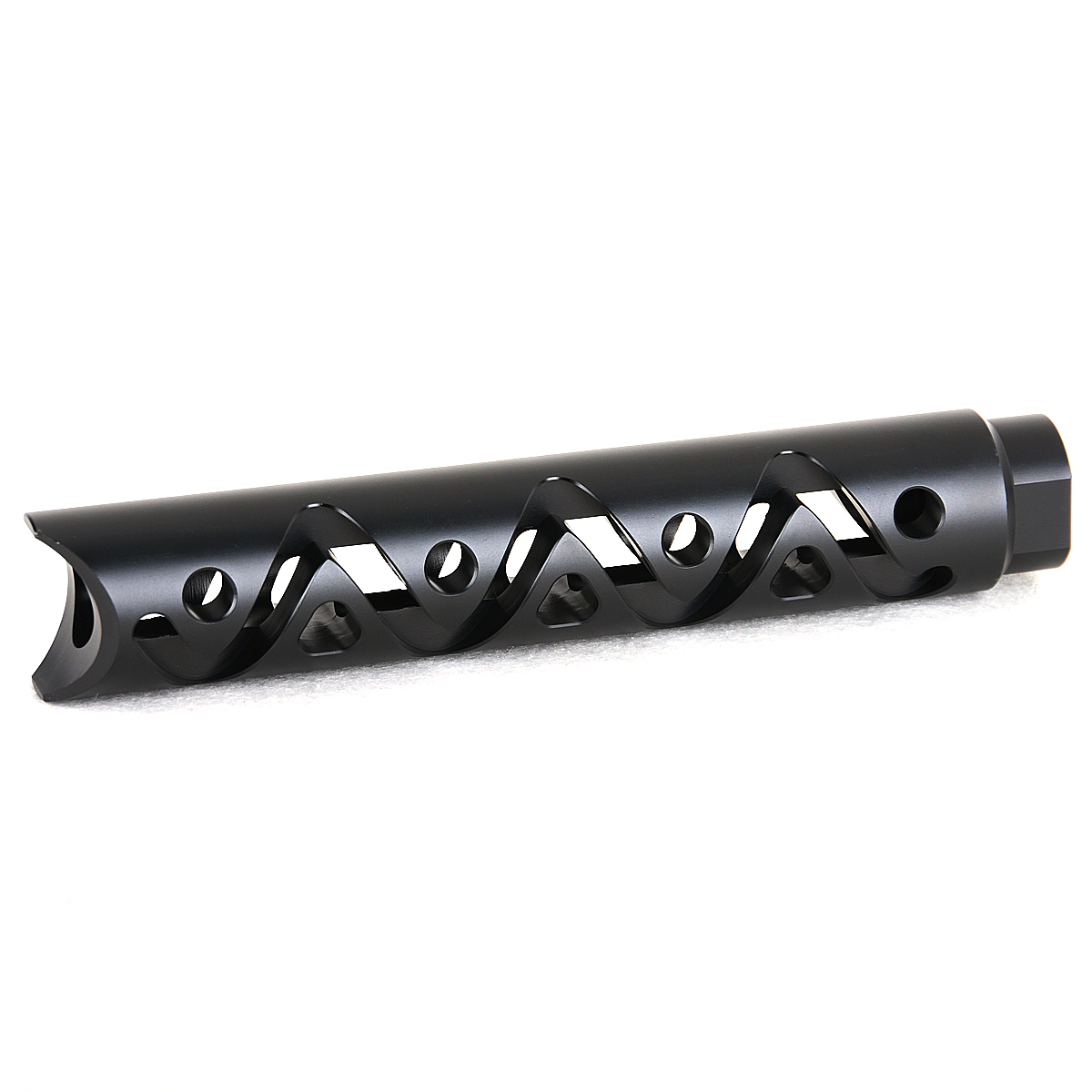 7.0 Inch Length .45 37/6428tpi 7075 Aluminium Muzzle Brake with jam nut and crush washer for