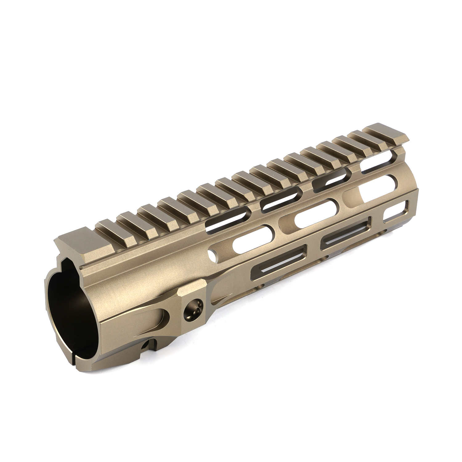 Tactical free FDE float handguard MLOK with steel Barrel nut Flat Dark Earth ar15 m4 handguard
