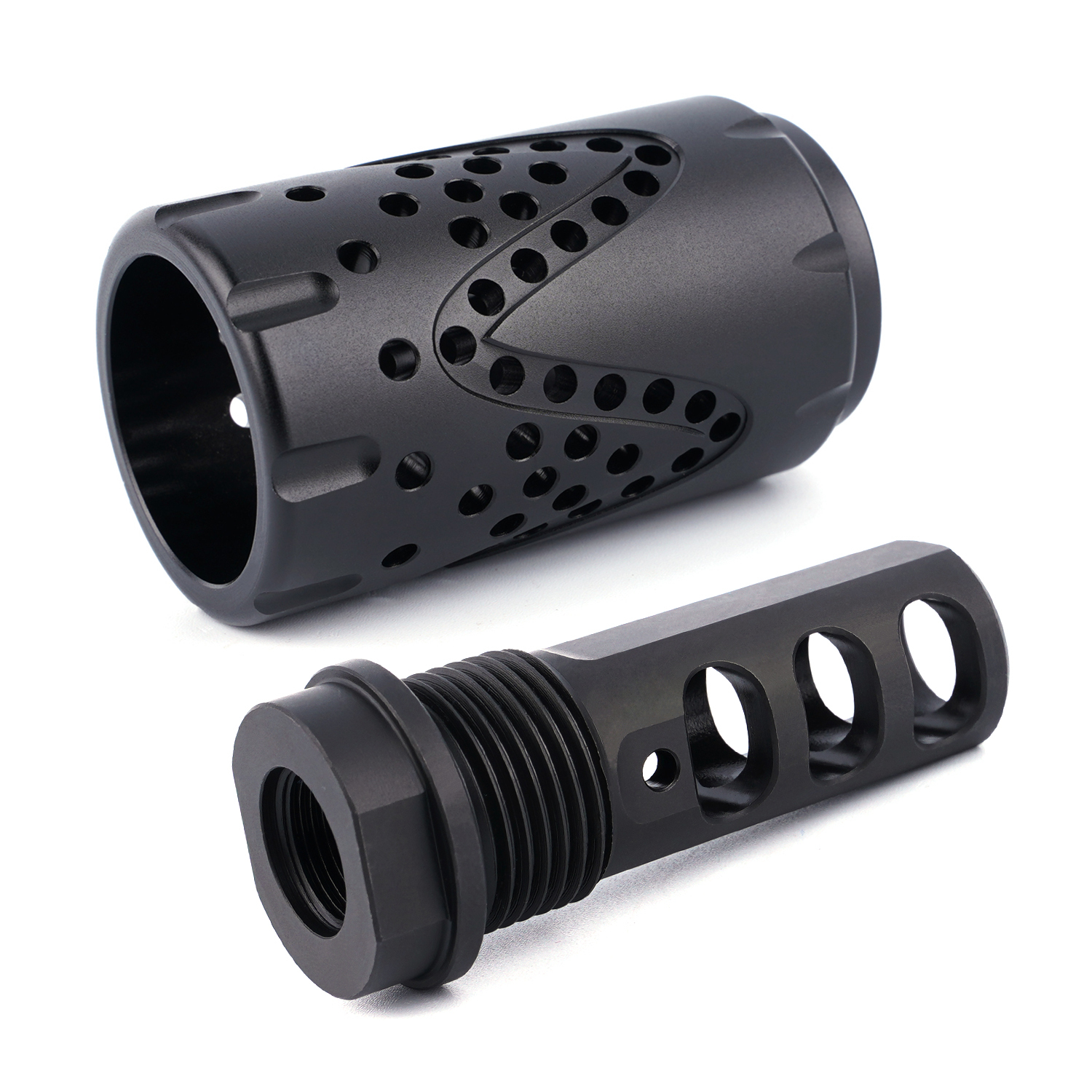 competition-9mm-1-2-28-muzzle-brake-stainless-with-13-16x16-sleeve