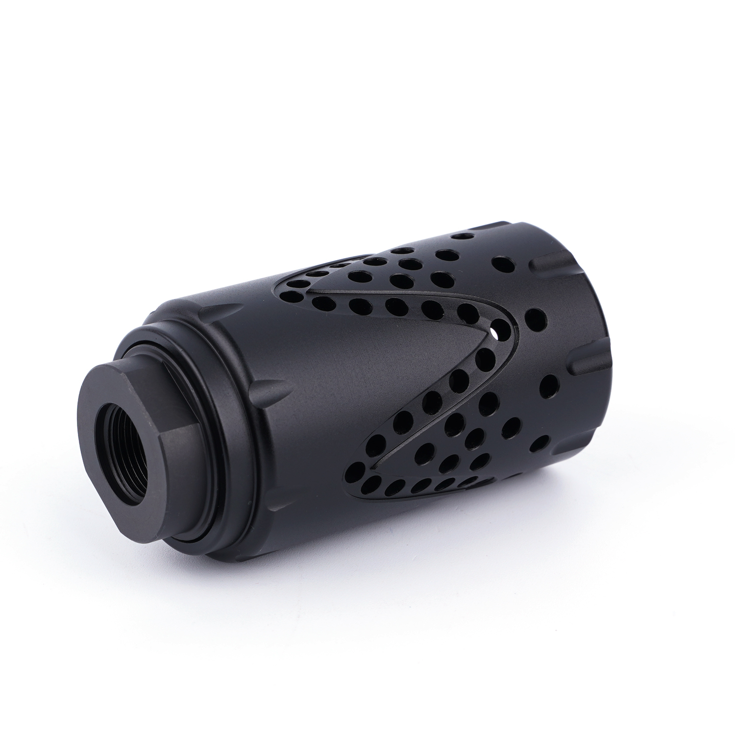 Competition 9mm 1/228 Muzzle Brake Stainless with 13/16x16 Sleeve