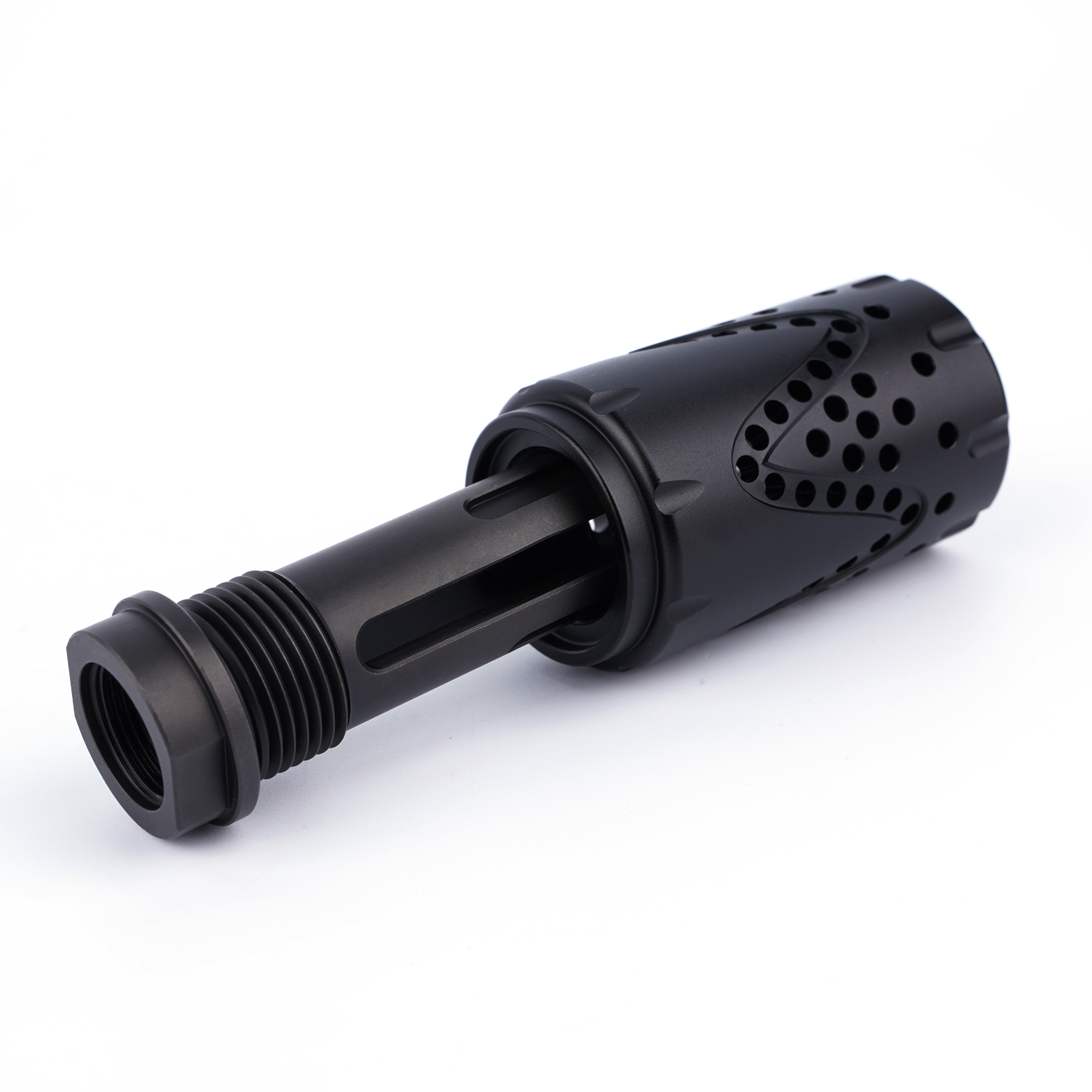 Stainless AR10 Muzzle Compensator .300/.308/7.62 5/8x24 with Aluminium7075 Sleeve TTNF5/72SS