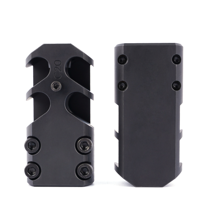 Reduce Recoil 8mm/.308 Steel Clampon Muzzle Brake .308 Compensator Fits 19.820.2mm Muzzle Reduce Recoil 8mm/.308 Steel Clampon Muzzle Brake .308 Compensator Fits 19.820.2mm Muzzle