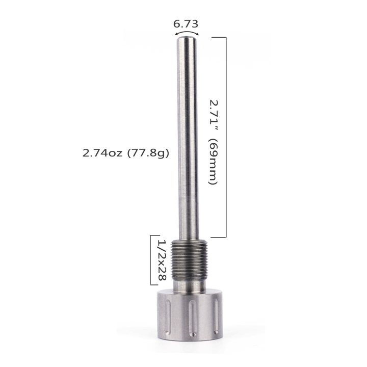 Stainless Steel 1/2"x28 Threading Alignment Tool (TAT) Die Starter for