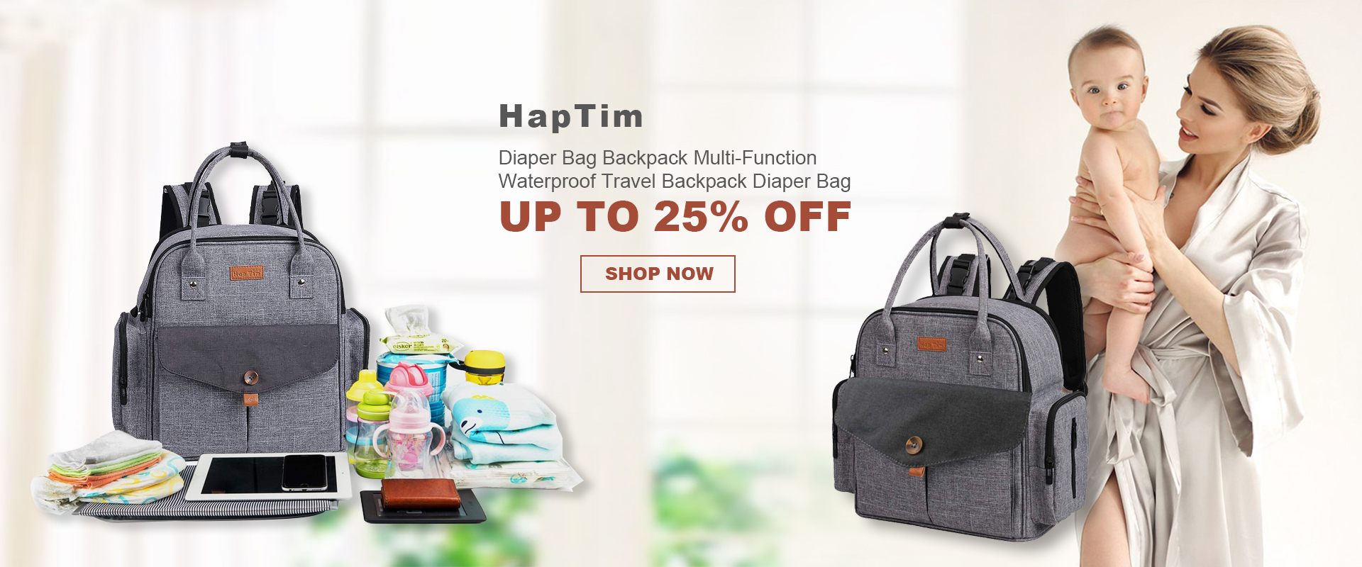 hap tim backpack diaper bag