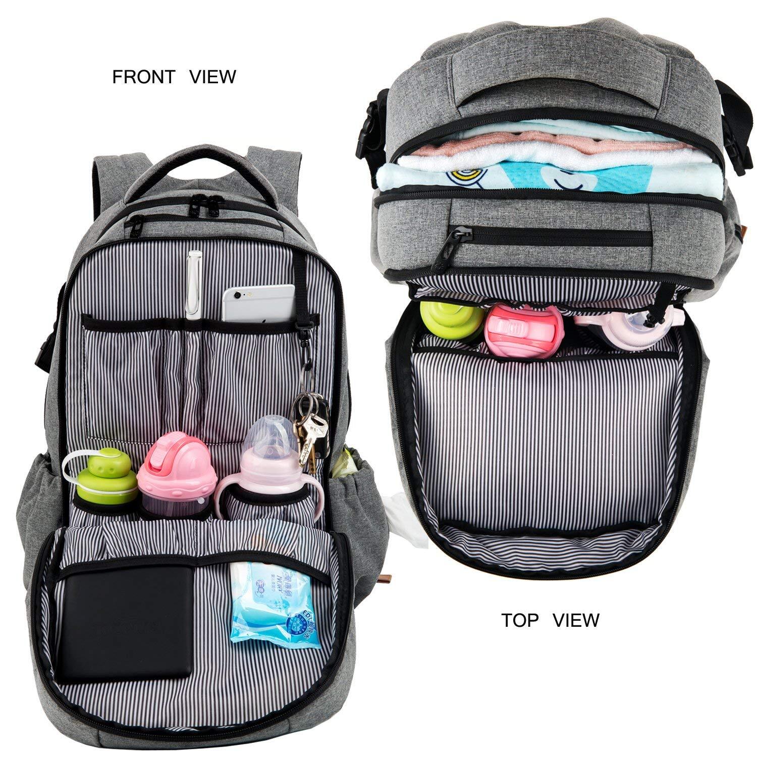 Best HapTim Multi-function Large Baby Diaper Bag Backpack-Stylish & Durable with Anti-Water ...